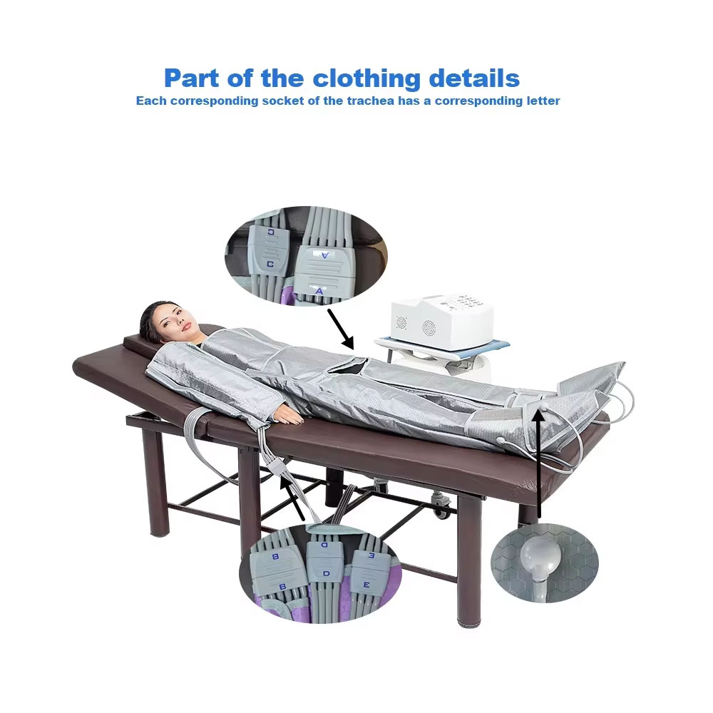 24 Airbags Lymphatic Drainage Machine With Air Pressure Body Slimming Suit VB8310K - Image 4