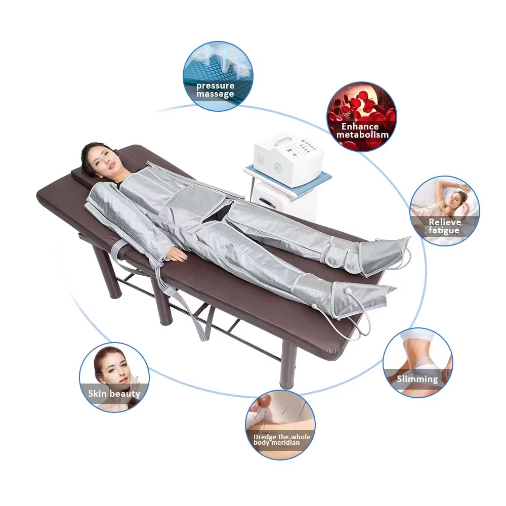 24 Airbags Lymphatic Drainage Machine With Air Pressure Body Slimming Suit VB8310K - Image 5